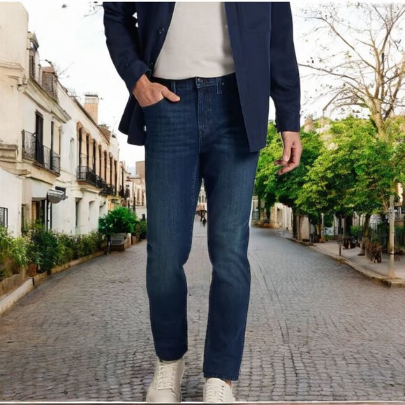 JOSEPH ABBOUD (38X34) Athletic Fit RN77219 Blue Jeans - Picture 1 of 7